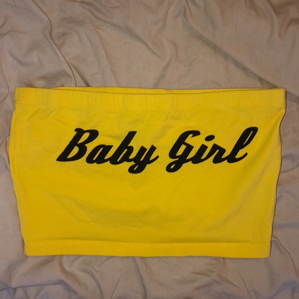 Yellow Crop top
